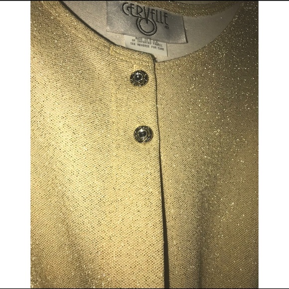LUREX GOLD CARDIGAN - Picture 2 of 2